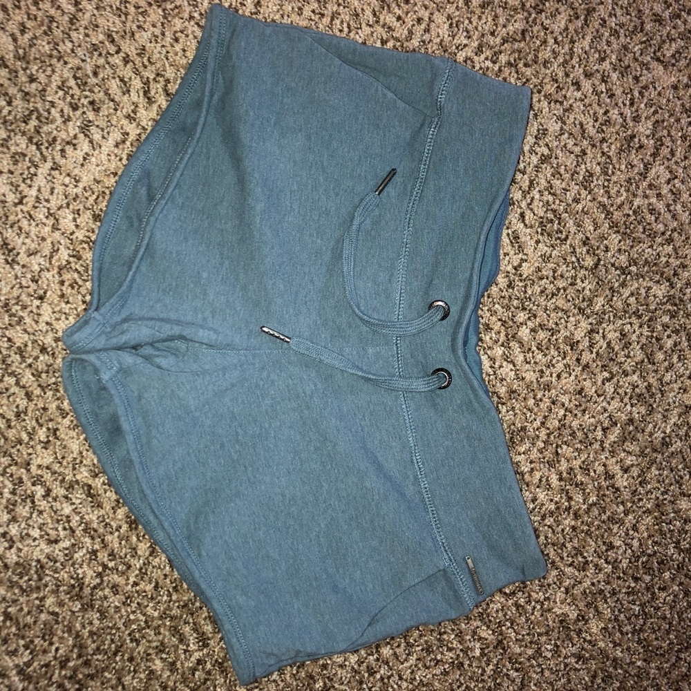 Blue-Grey Drawstring Running Shorts. Size S